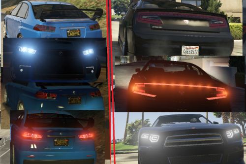 Modern taillights and headlights pack